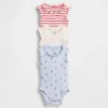 Baby First Favorites Tinyrib Ruffle Tank Κορμάκι (Σετ 3 τεμαχίων)