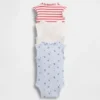 Baby First Favorites Tinyrib Ruffle Tank Κορμάκι (Σετ 3 τεμαχίων)