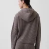 CashSoft Oversized Shaker-Stitch Hoodie