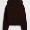 CashSoft Oversized Shaker-Stitch Hoodie