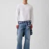 Χαλαρό πουκάμισο Henley