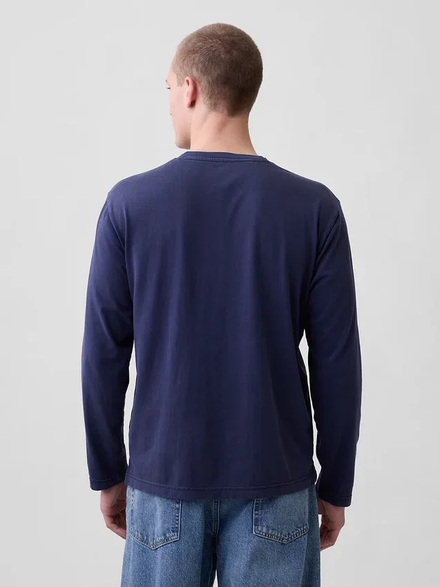 Χαλαρό πουκάμισο Henley