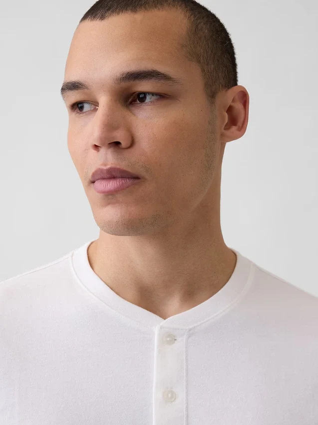 Χαλαρό πουκάμισο Henley