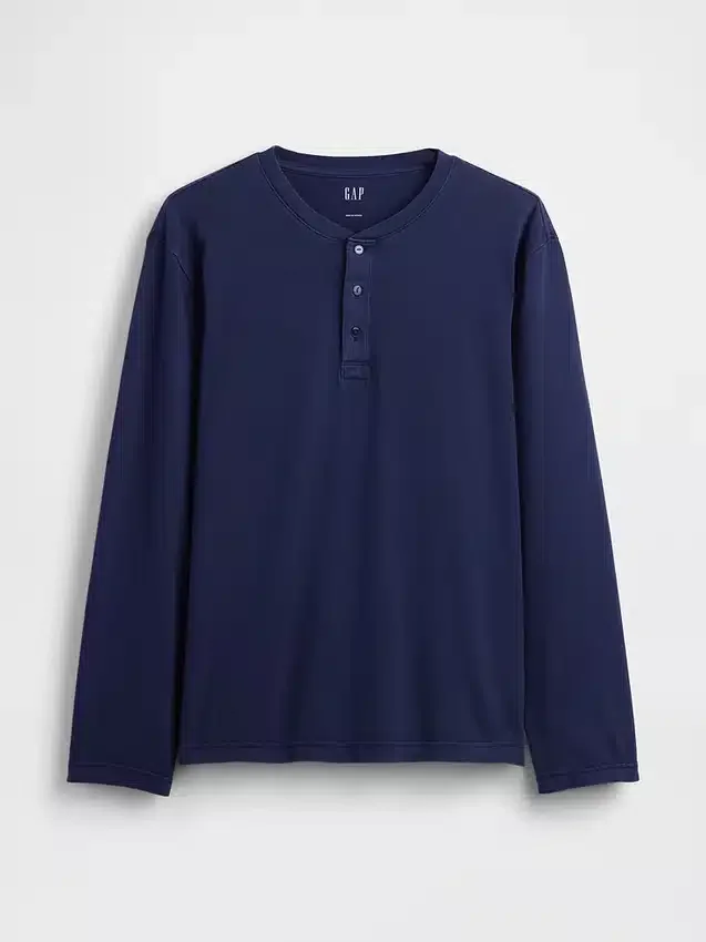 Χαλαρό πουκάμισο Henley