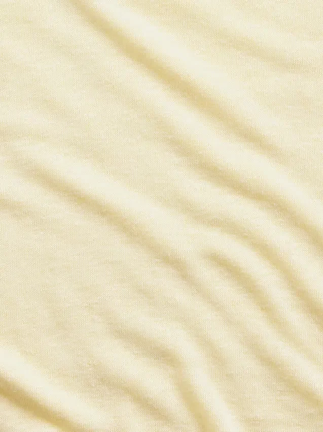 Χαλαρό Pουκάμισο με V-neck από μείγμα λινού