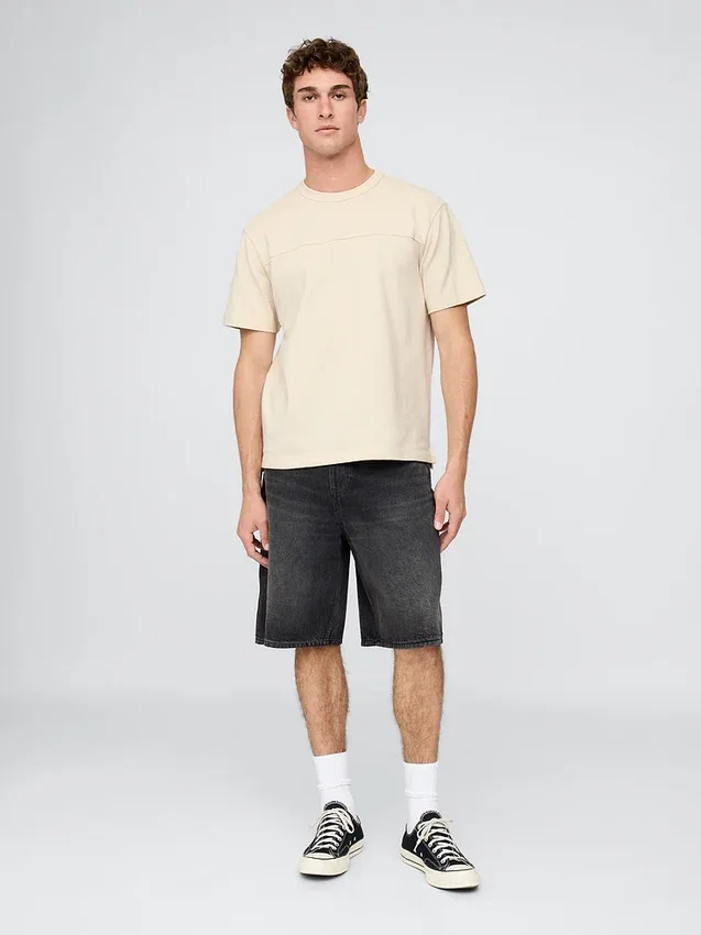 Χαλαρό T-shirt από πικέ