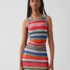 Διαφανές αμάνικο μπλουζάκι Gapstudio Happy Stripe