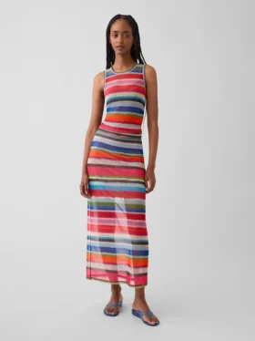 Διαφανές αμάνικο μπλουζάκι Gapstudio Happy Stripe