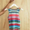 Διαφανές αμάνικο μπλουζάκι Gapstudio Happy Stripe