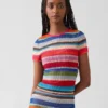 Διαφανές T-shirt με ρίγες «Happy Stripe» της Gapstudio