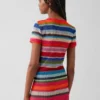 Διαφανές T-shirt με ρίγες «Happy Stripe» της Gapstudio