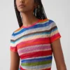 Διαφανές T-shirt με ρίγες «Happy Stripe» της Gapstudio