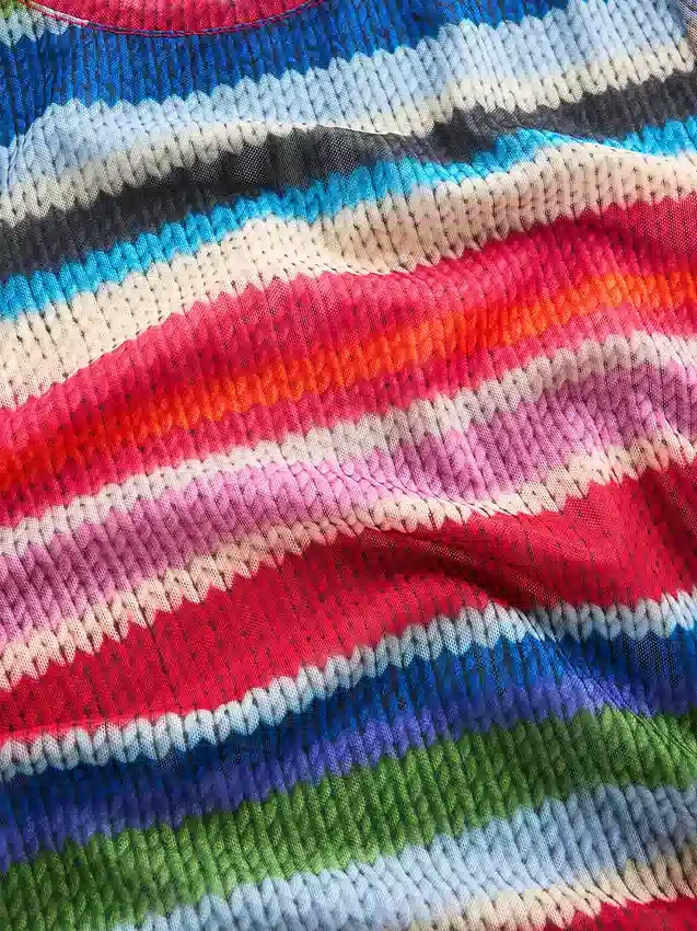 Διαφανές T-shirt με ρίγες «Happy Stripe» της Gapstudio