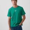 Ενήλικων, βαρύ, χαλαρό T-shirt με λογότυπο