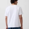 Ενήλικων, βαρύ, χαλαρό T-shirt με λογότυπο