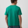 Ενήλικων, βαρύ, χαλαρό T-shirt με λογότυπο