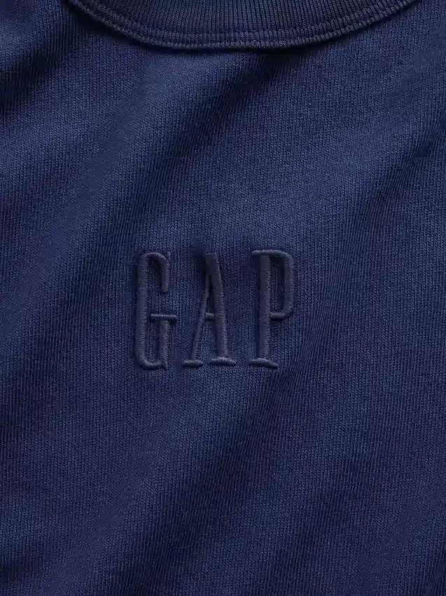 Ενήλικων, βαρύ, χαλαρό T-shirt με λογότυπο