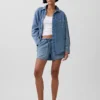 Εξαιρετικά μαλακό πουκάμισο τζιν σε oversized γραμμή