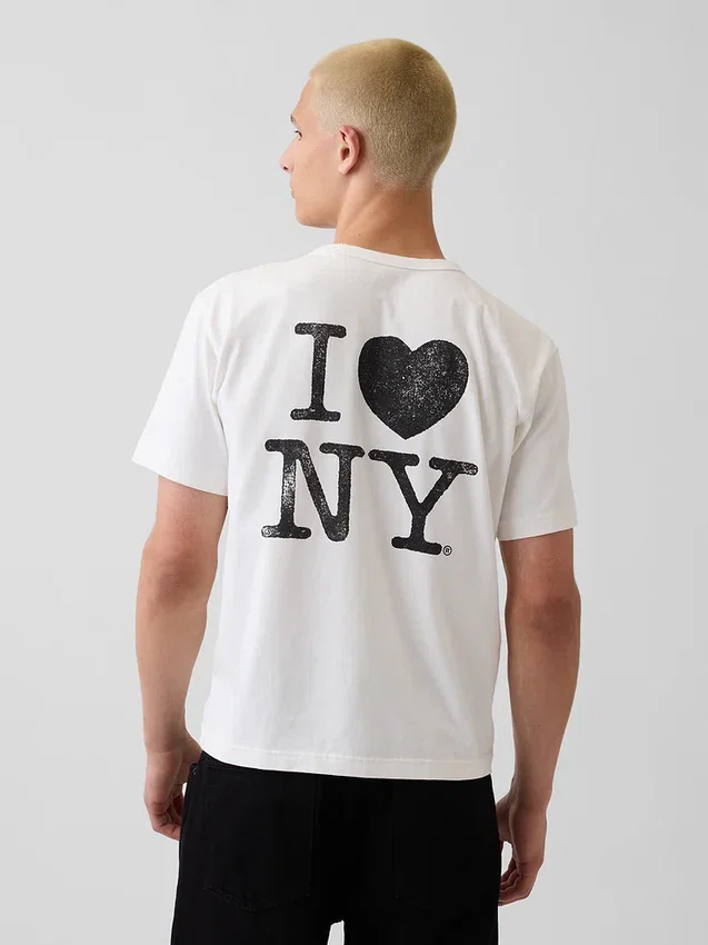 Φανελάκι με χαλαρό λογότυπο «I Heart NY»