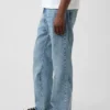 Φαρδιά τζιν με στυλ bootcut