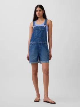 Φαρδιά τζιν σορτς-σαλοπέτα στυλ '90s