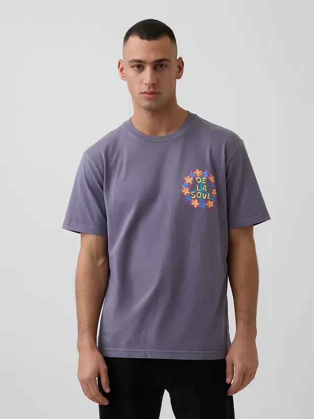 Φαρδύ μπλουζάκι με σχέδιο De La Soul