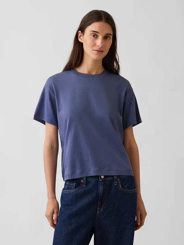 Φαρδύ T-shirt από βαμβάκι Supima®