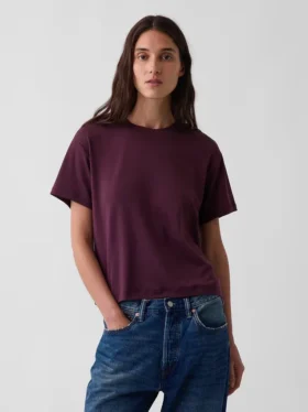 Φαρδύ T-shirt από βαμβάκι Supima®