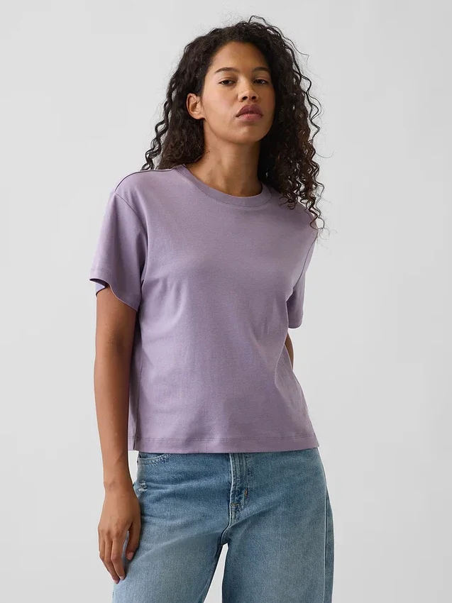 Φαρδύ T-shirt από βαμβάκι Supima®