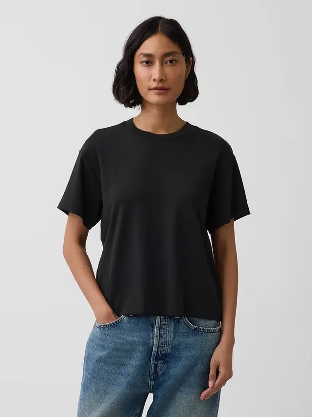 Φαρδύ T-shirt από βαμβάκι Supima®