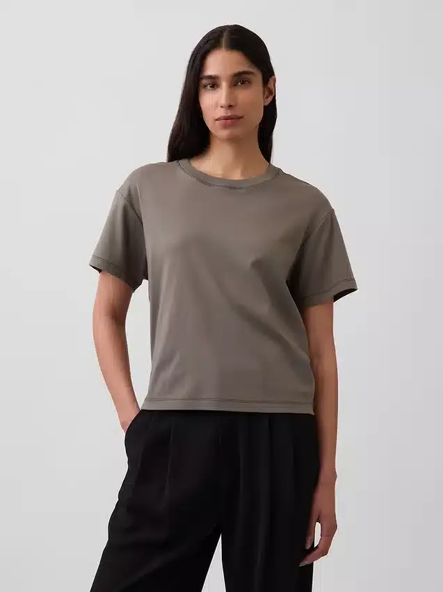 Φαρδύ T-shirt από βαμβάκι Supima®