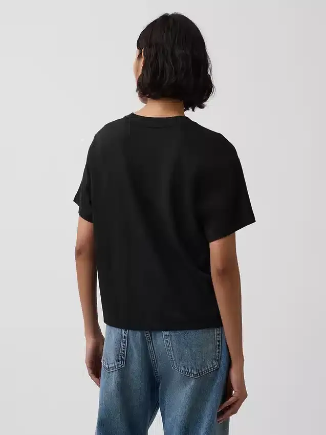 Φαρδύ T-shirt από βαμβάκι Supima®