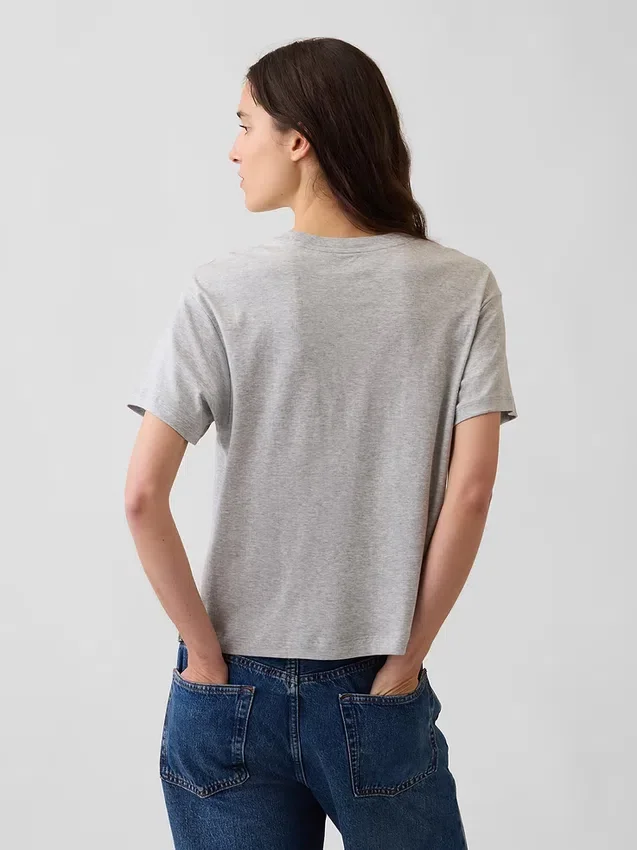 Φαρδύ T-shirt από βαμβάκι Supima®
