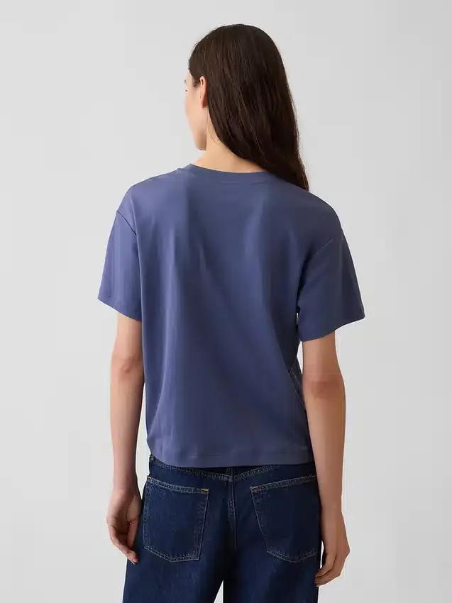 Φαρδύ T-shirt από βαμβάκι Supima®