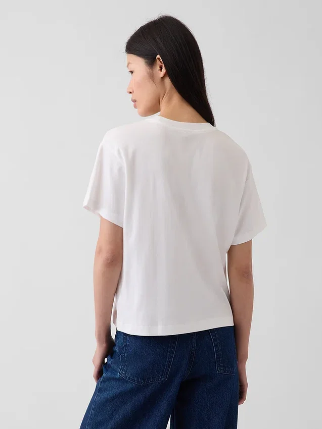 Φαρδύ T-shirt από βαμβάκι Supima®