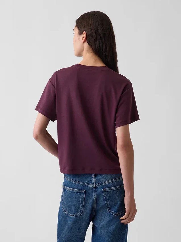 Φαρδύ T-shirt από βαμβάκι Supima®