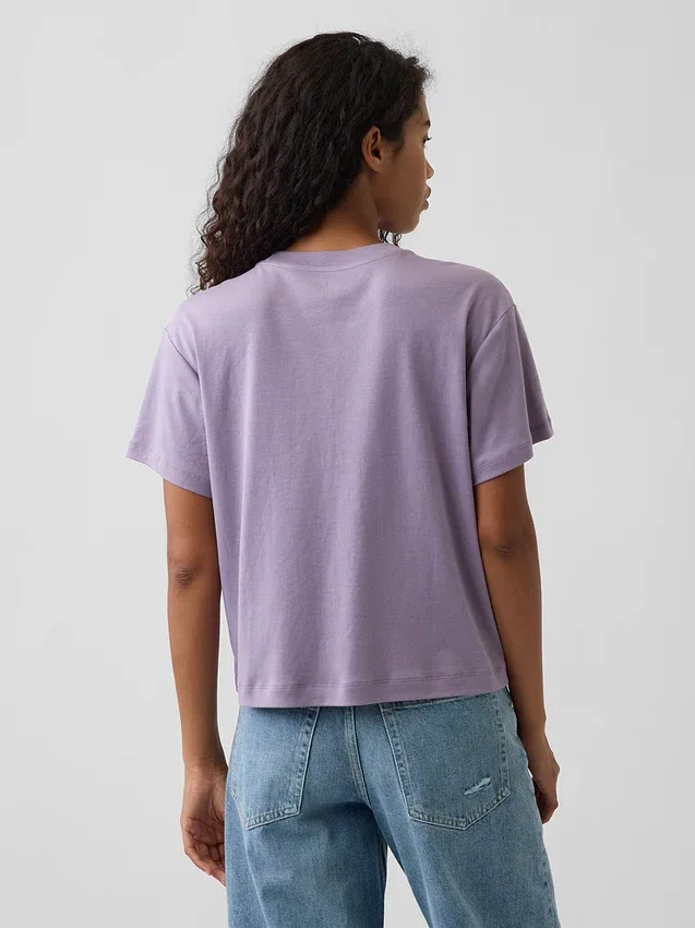 Φαρδύ T-shirt από βαμβάκι Supima®