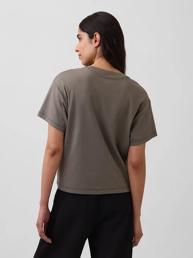 Φαρδύ T-shirt από βαμβάκι Supima®