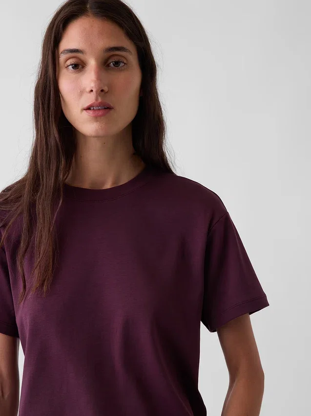 Φαρδύ T-shirt από βαμβάκι Supima®