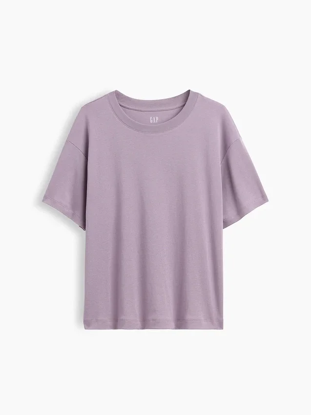 Φαρδύ T-shirt από βαμβάκι Supima®