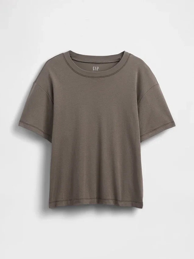 Φαρδύ T-shirt από βαμβάκι Supima®