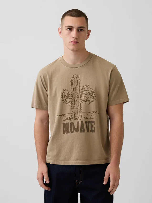 Φαρδύ T-shirt με γραφικά Snoopy Mojave