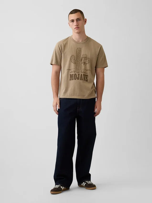 Φαρδύ T-shirt με γραφικά Snoopy Mojave