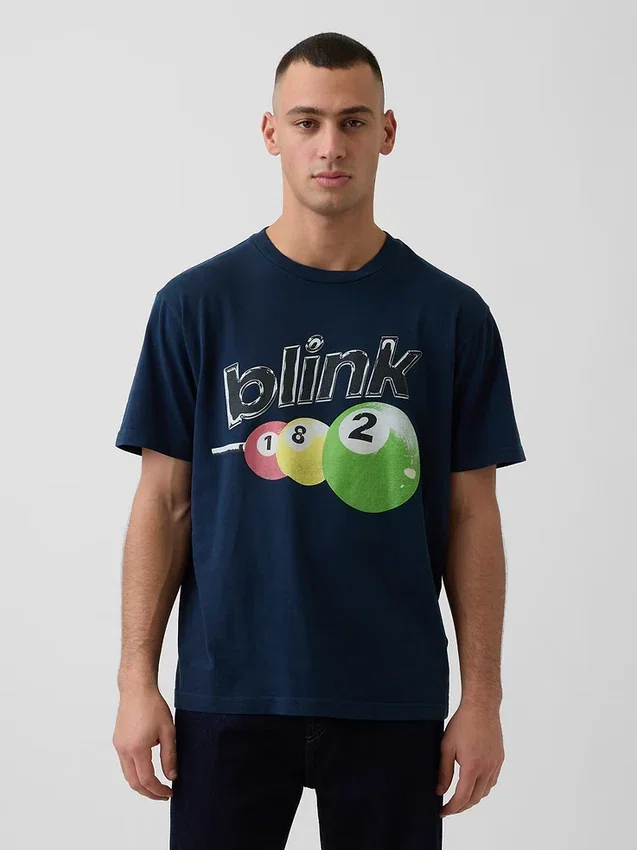 Φαρδύ T-shirt με σχέδιο Blink 182