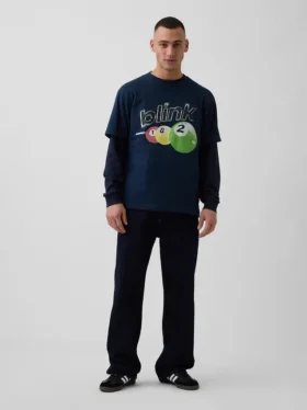 Φαρδύ T-shirt με σχέδιο Blink 182