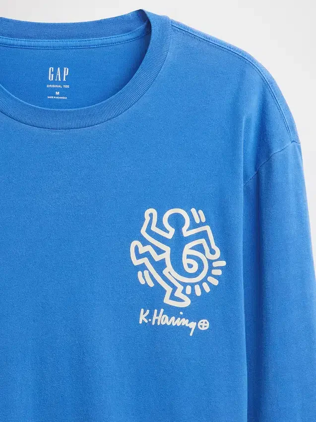 Φαρδύ T-shirt με σχέδιο Keith Haring