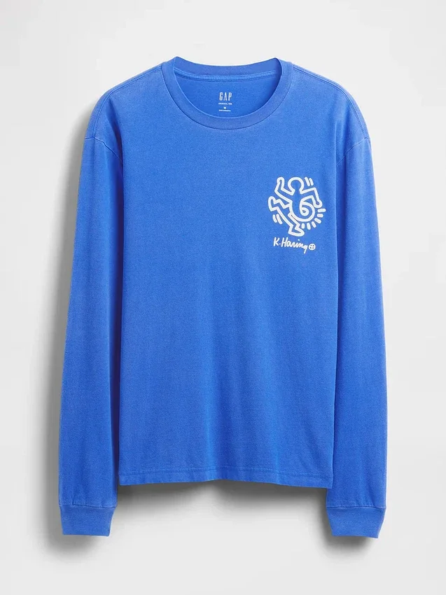 Φαρδύ T-shirt με σχέδιο Keith Haring