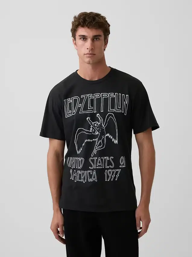 Φαρδύ T-shirt με σχέδιο Led Zeppelin