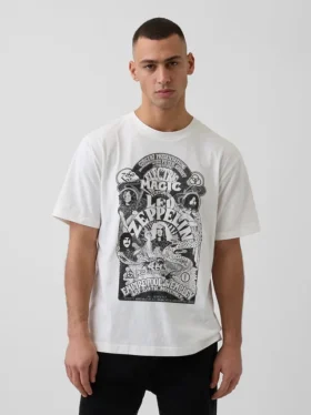 Φαρδύ T-shirt με σχέδιο Led Zeppelin