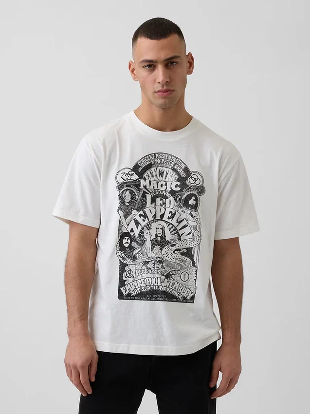 Φαρδύ T-shirt με σχέδιο Led Zeppelin